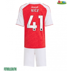 Arsenal Declan Rice #41 Hemmaställ Barn 2025-26 Kortärmad (+ Korta byxor)